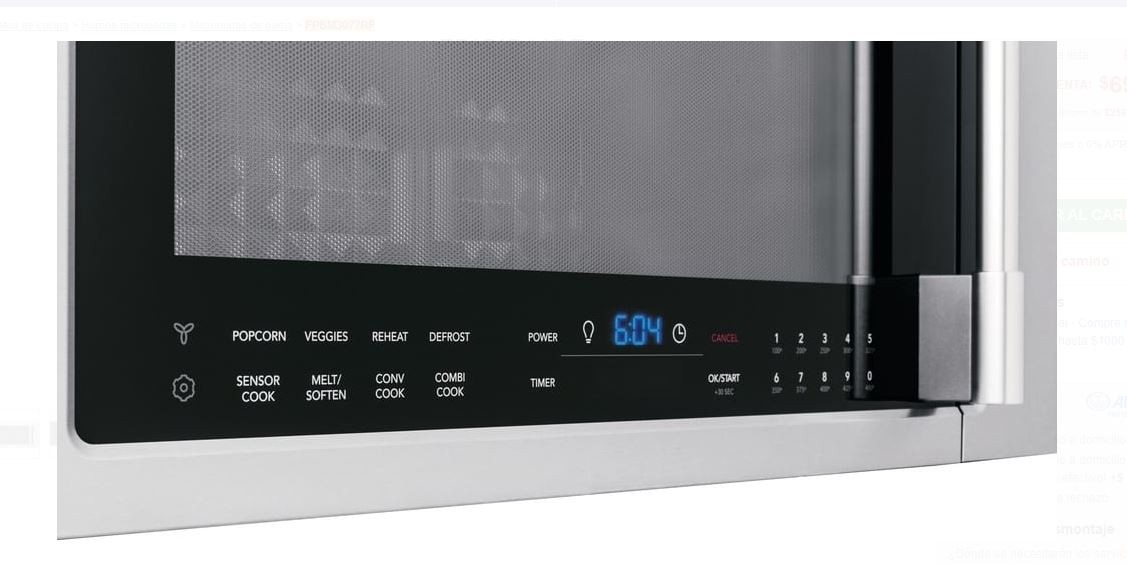 Horno de microondas 1.8 p3 Frigidaire Profesional FPBM3077RF