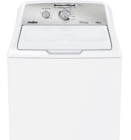 Lavadora Automática  18 kg Blanca Mabe - LMA78112CBAB0