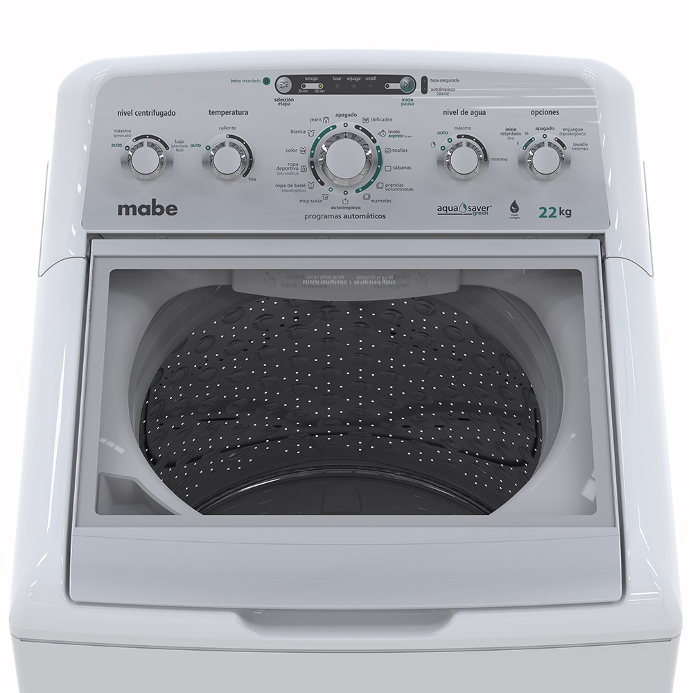 Lavadora Blanca 22kg Mabe LMH72205WBAB0