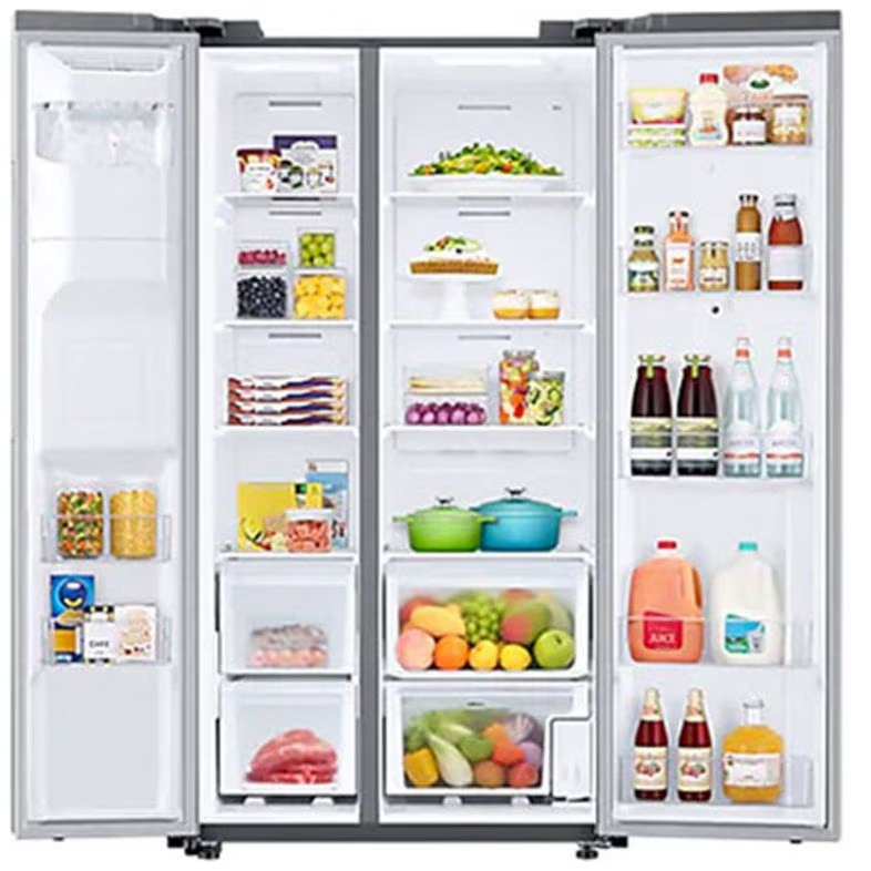 Refrigerador Dúplex 22 p3 SAMSUNG con pantalla Family HUB mod. RS22T5561S9EM