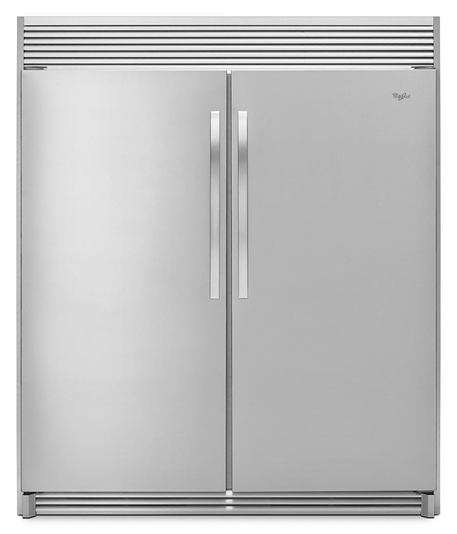 Pareja de refrigerador y congelador Whirlpool (WSR57R18DM + WSZ57L18DM + SKT60M)