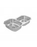 Tarja EB submontar 2 tinas irregulares acero inox