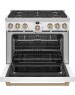 Estufa Profesional blanco mate  36" Gas Natural  Café mod. CGY366P4TW2
