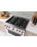 Estufa Profesional blanco mate  36" Gas Natural  Café mod. CGY366P4TW2