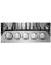 Parrilla de gas acero inoxidable 90cm Frigidaire Profesional FPGC3677RS
